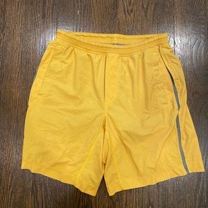 Pace breaker lululemon shorts in yellow